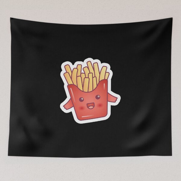 Item preview, Happy French fries - Food Kawaii Design  designed and sold by Watersolution.