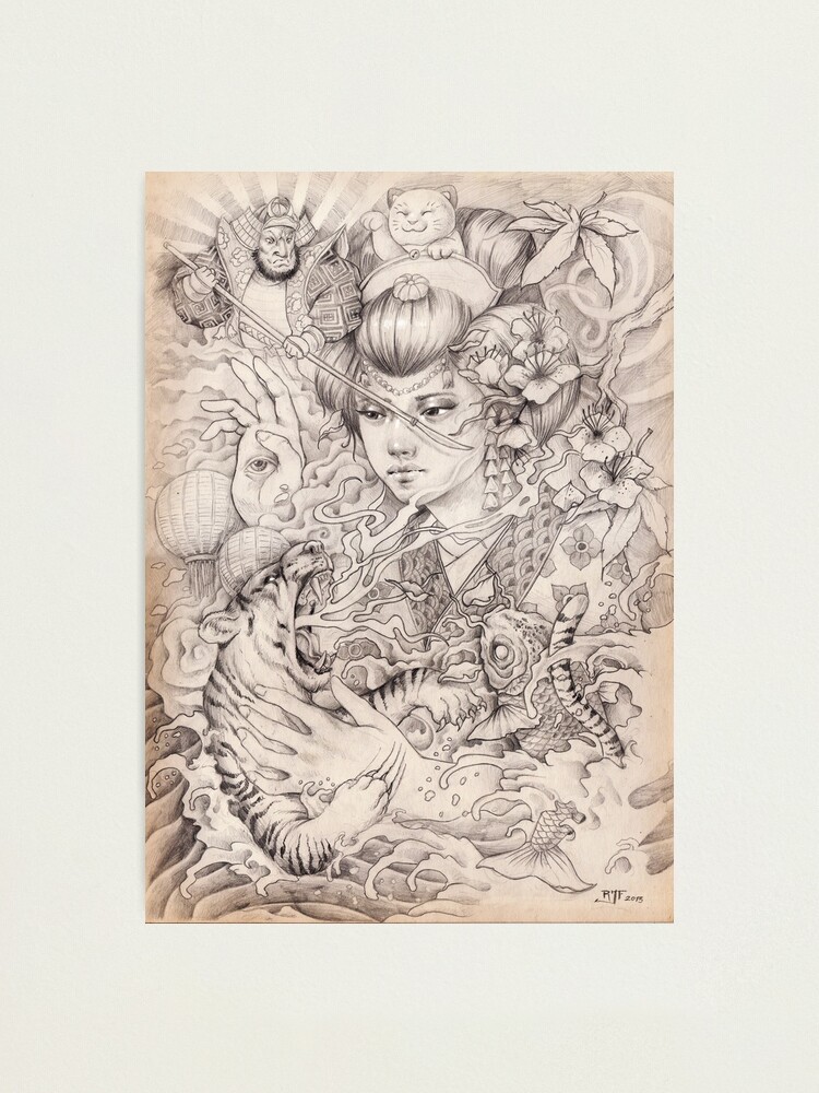 Alternate view of Irezumi Photographic Print