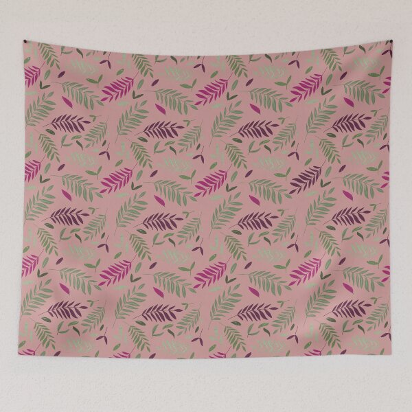 Item preview, Tropical Leaves Pink designed and sold by Katsillustration.
