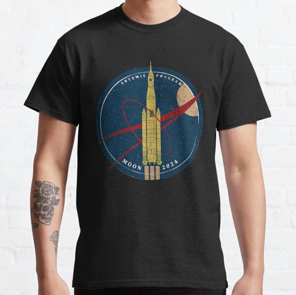 NASA SLS: Artemis Program. Moon 2024 Classic T-Shirt