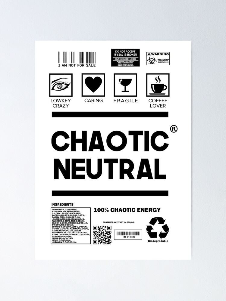 Chaotic Water Bottle - Chaotic Neutral Studios