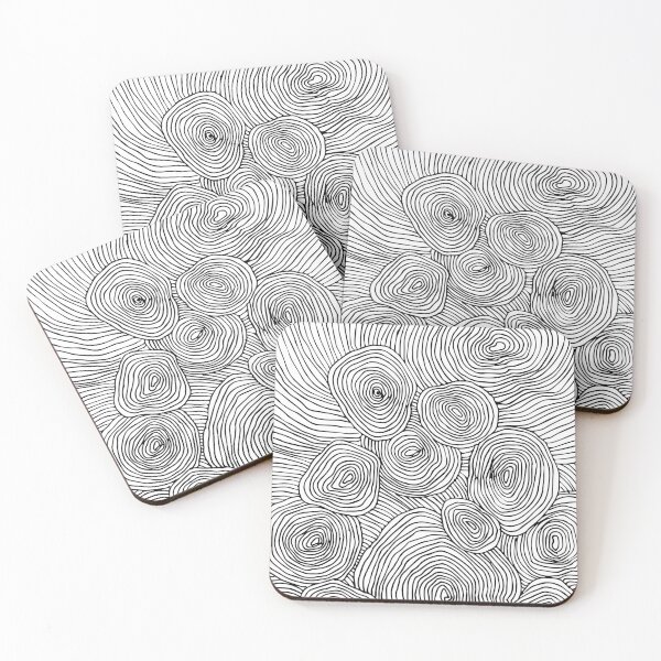 Item preview, Hand drawn, Tree rings pattern designed and sold by Patlikescats.