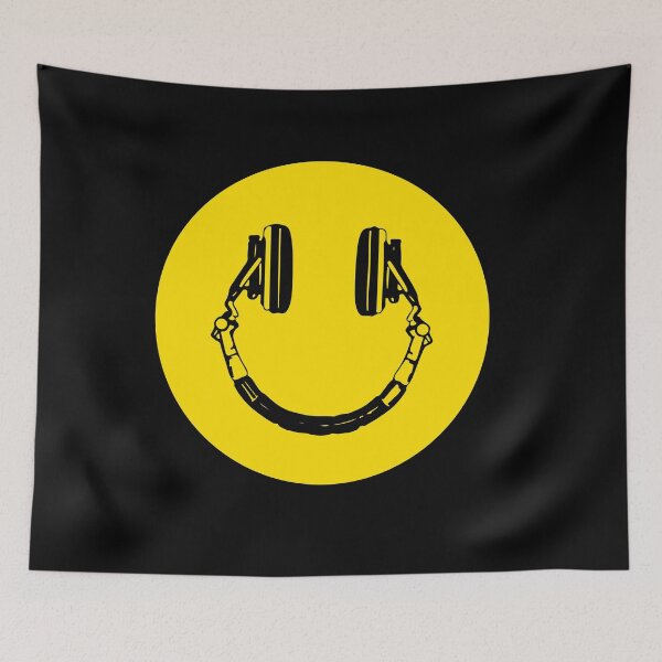 Item preview, Acid-house Headphones Smiley DJ designed and sold by BlessLifePrints.