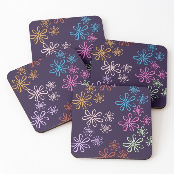 Item preview,  Navy And Orange Flowers designed and sold by loveoceanair.