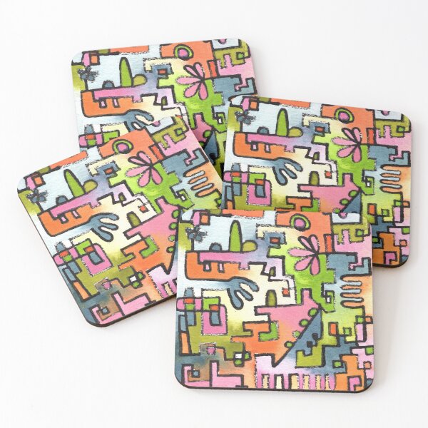 Item preview, Abstract with pink designed and sold by Paper Den.