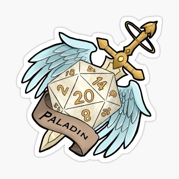 Aperçu de l'œuvre Dés de paladin D&D créée et vendue par Kimmicomics.