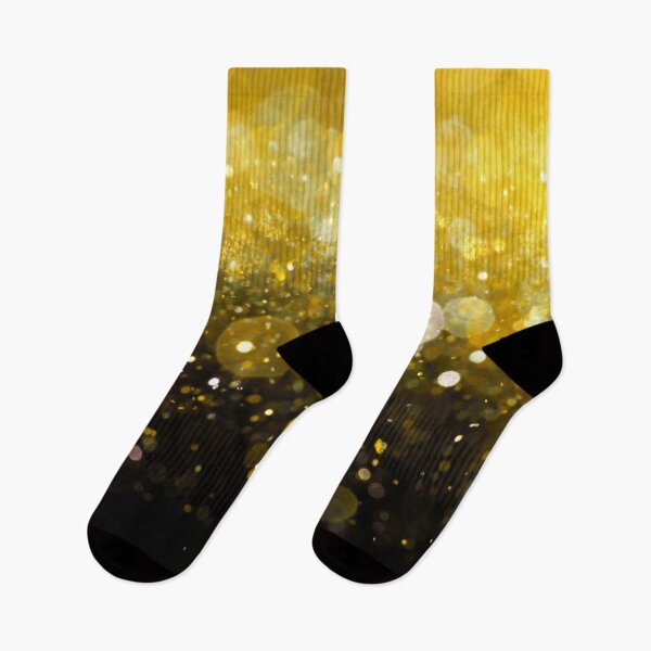 Item preview, Abstract gold shiny lights on black background II designed and sold by fowons.