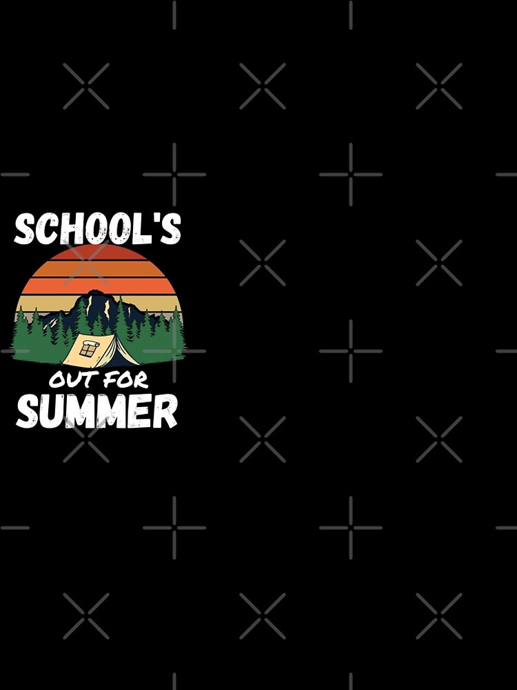 Discover School's Out for Summer, Mountain Forest Tent Camping Sunset, Last Day of School Leggings