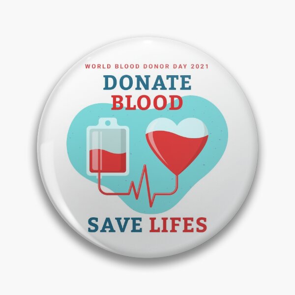 Item preview, Donate Blood - Save Lives, World Blood Donor Day 2021 designed and sold by emmjott.