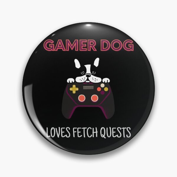 Item preview, Gamer Dog - Dog person - Loves fetch quests designed and sold by For the love of Pixels.