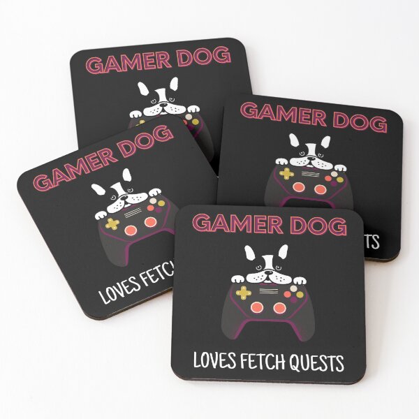 Item preview, Gamer Dog - Dog person - Loves fetch quests designed and sold by For the love of Pixels.