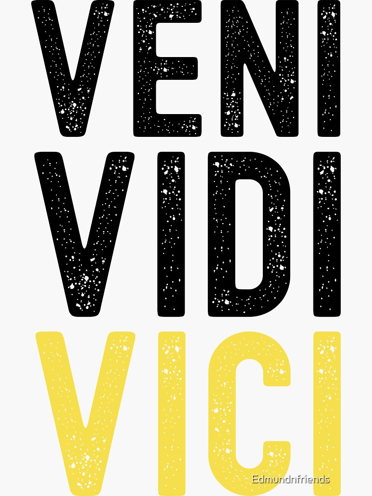 What does the Latin term veni, vidi, vici mean?