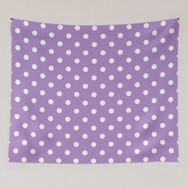 Item preview, Purple and White Polka Dots Pattern designed and sold by Ayoub14.