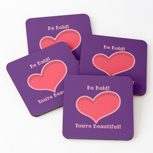 Item preview, Be Bold! You're Beautiful! Red Heart Design designed and sold by LeftFieldFunny.
