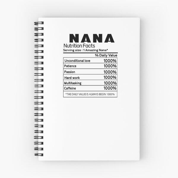 Artikelvorschau, Nana Nährwertangaben entworfen und verkauft von Jknok.
