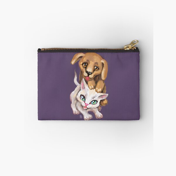 Item preview, cat and dog designed and sold by RukkiZukkiArt.