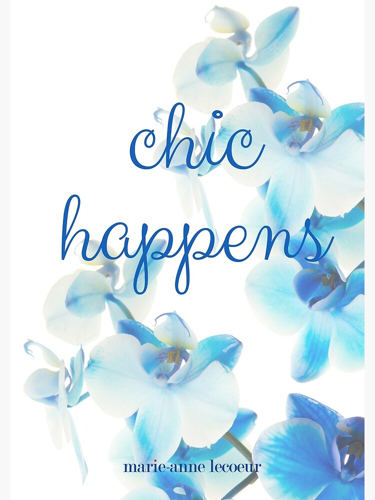 Thumbnail 3 of 3, Spiral Notebook, Chic Happens Blue Flowers designed and sold by ChicMarie.