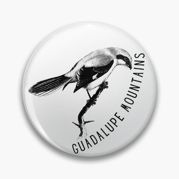 Item preview, Guadalupe Mountains Loggerhead Shrike National Park logo designed and sold by TheWaterBirds.