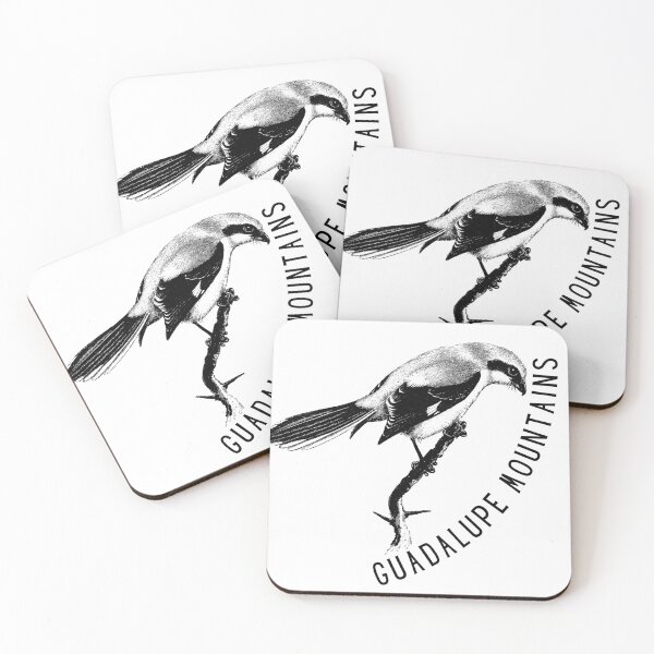 Item preview, Guadalupe Mountains Loggerhead Shrike National Park logo designed and sold by TheWaterBirds.