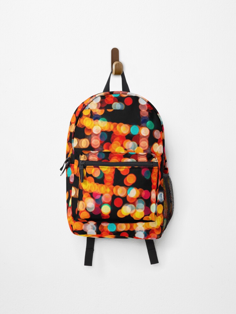 Thumbnail 1 of 3, Backpack, Multicolored Bubbles Pattern designed and sold by DFLCreative.