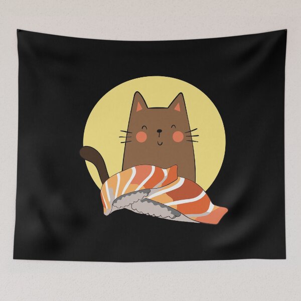 Item preview, Cat Sushi Sunshine designed and sold by StudioMoesker.