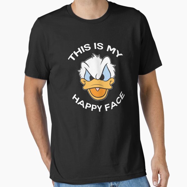 Vista previa del artículo con la obra «Camiseta del pato Donald Angry Grumpy This Is My Happy Face», diseñado y vendido por falou7i.