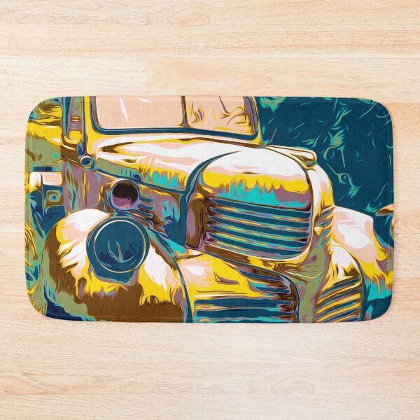 Item preview, llustration Old Car Green  designed and sold by Nora Gad.