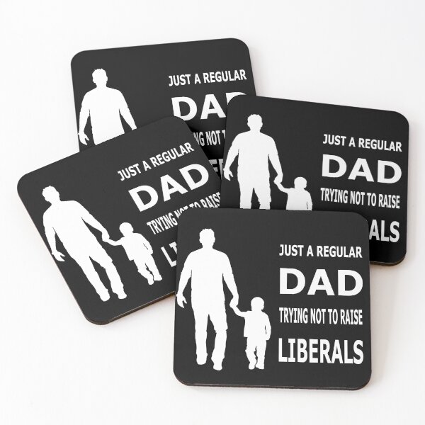 Item preview, Just A Regular Dad Trying Not To Raise Liberals Essential T-Shirt designed and sold by pondemand.