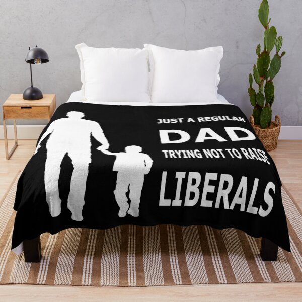 Item preview, Just A Regular Dad Trying Not To Raise Liberals Essential T-Shirt designed and sold by pondemand.