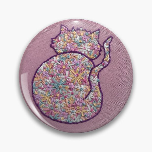 Artikelvorschau, Blumenkatze! entworfen und verkauft von WenStitches.