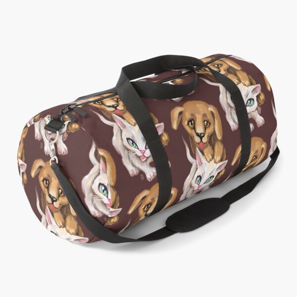 Item preview, cat and dog designed and sold by RukkiZukkiArt.