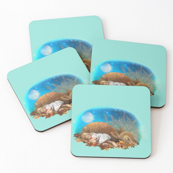 Item preview, The girl and the deer sleeping designed and sold by AnaGrigorjev.
