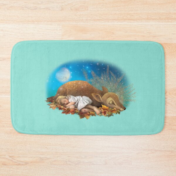 Item preview, The girl and the deer sleeping designed and sold by AnaGrigorjev.