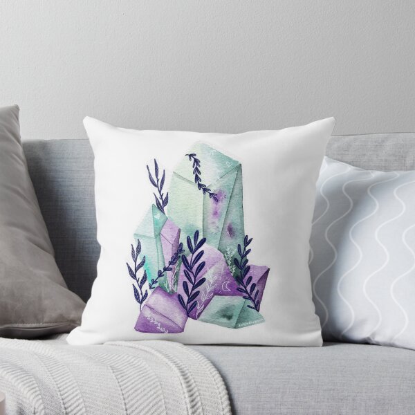 Item preview, Gemstone ametiste watercolor illustration designed and sold by ArrighiDesign.