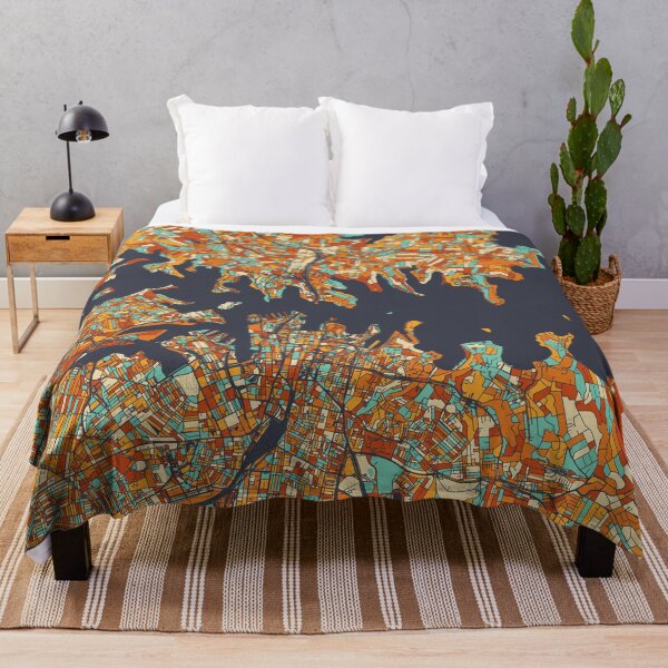 Item preview, Sydney Map - Mosaic - Retro Colors designed and sold by HomeCities.