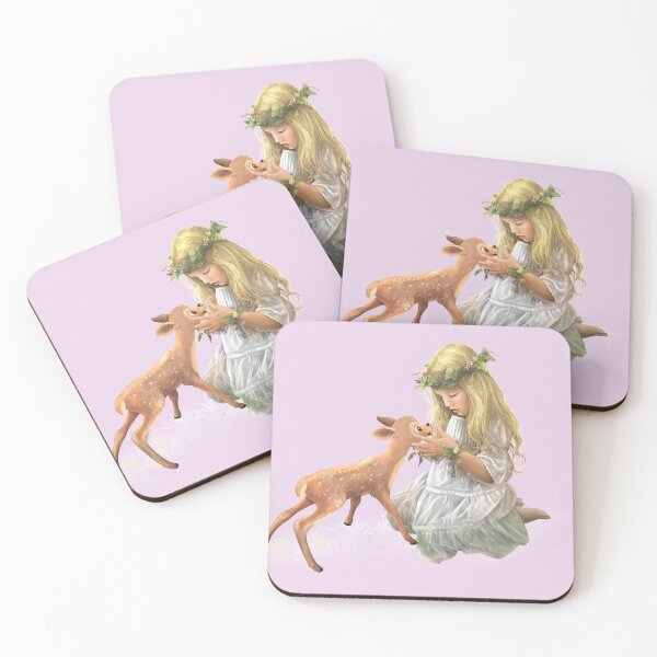 Item preview, The girl and the deer designed and sold by AnaGrigorjev.