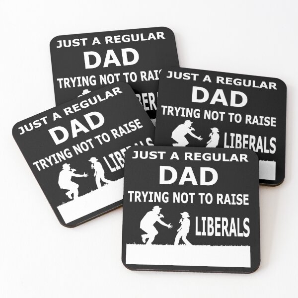 Item preview, Just A Regular Dad Trying Not To Raise Liberals Essential T-Shirt designed and sold by pondemand.