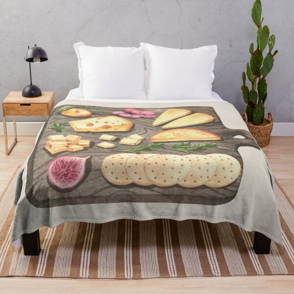 Item preview, Square Cheese, Fruits and Crackers Board designed and sold by Alicia Chee.