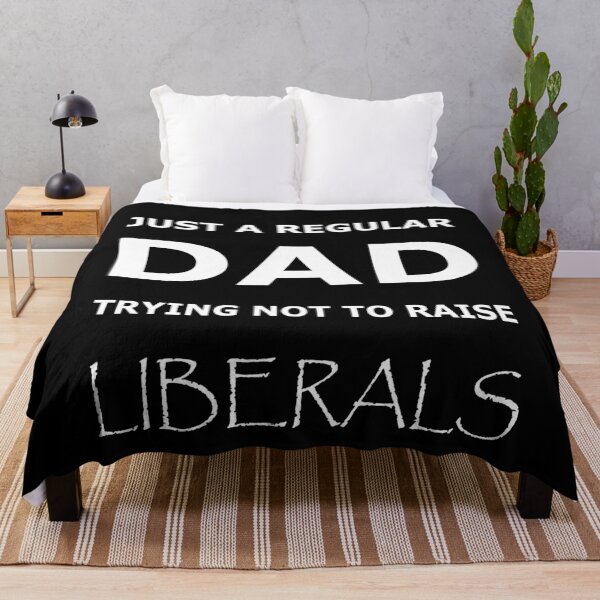Item preview, Just A Regular Dad Trying Not To Raise Liberals Essential T-Shirt designed and sold by pondemand.