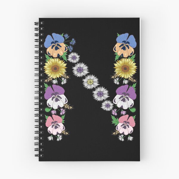 Item preview, Letter N - Cute Initial Monogram Floral Alphabet Letters designed and sold by r-silver.