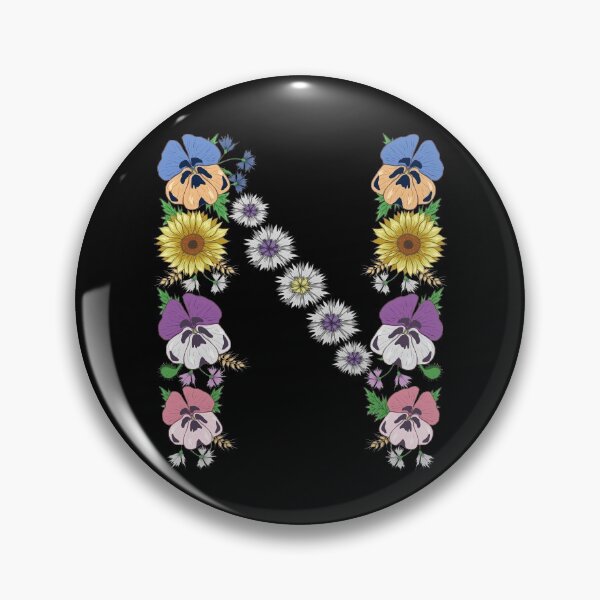Item preview, Letter N - Cute Initial Monogram Floral Alphabet Letters designed and sold by r-silver.