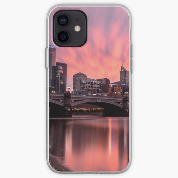 Princes Bridge Sunset, Melbourne iPhone Soft Case