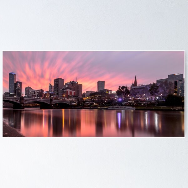 Item preview, Princes Bridge Sunset, Melbourne designed and sold by susanzentay.