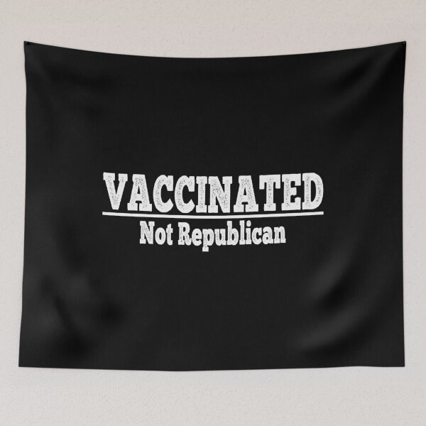 Item preview, not a republican just vaccinated, vaccinated shirt, vaccinated not republican shirt, not a republican shirt, just vaccinated shirt designed and sold by T-DESIGNEDZ.