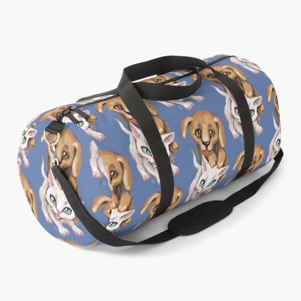 Item preview, cat and dog designed and sold by RukkiZukkiArt.