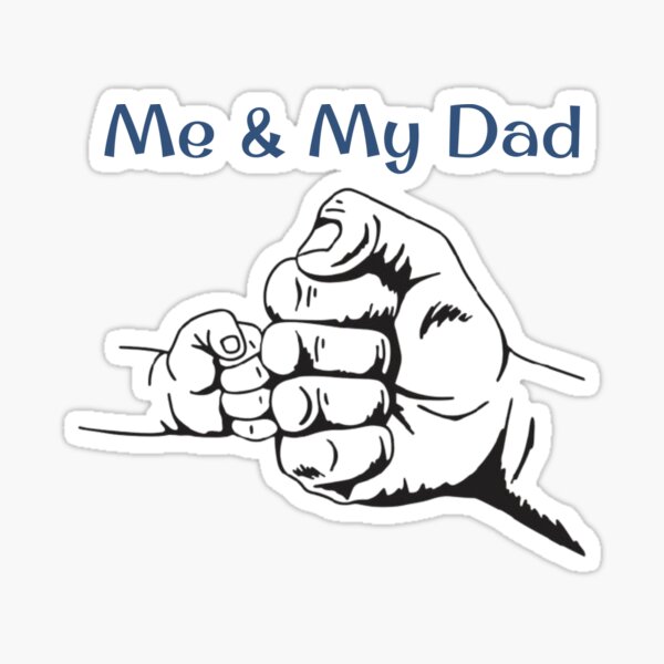 Item preview, Me & My Dad Fist Bump designed and sold by Slainte  Prints.