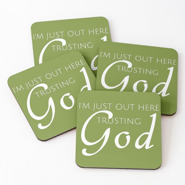 Item preview, I'm Just Out Here Trusting God designed and sold by hanlynstyle.