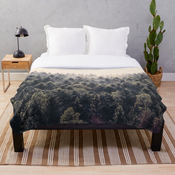 Item preview, Come Home / Romantasy Moody Wilderness Dream Forest With Cascadia Trees Covered In Magic Fog designed and sold by Tordis Kayma.
