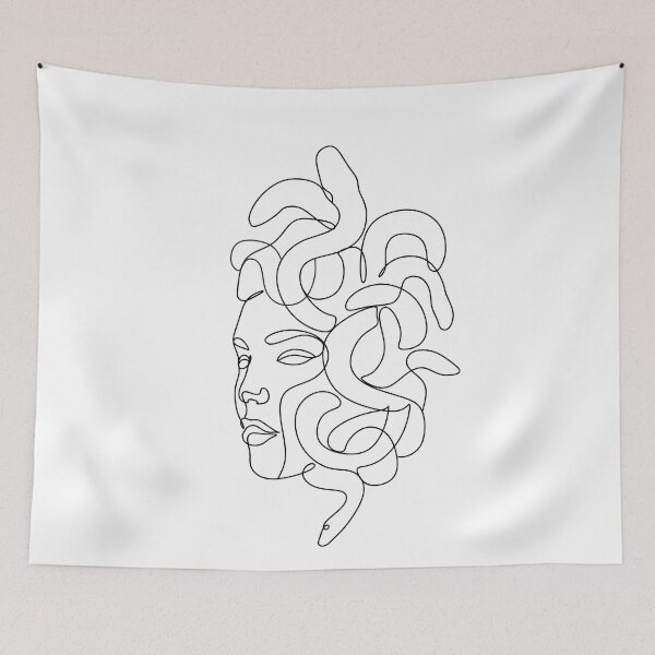 Item preview, Medusa Head line designed and sold by OneLinePrint.