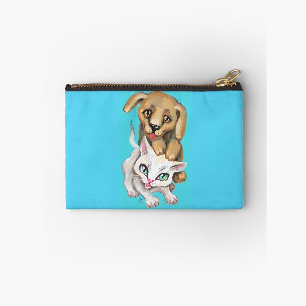 Item preview, cat and dog designed and sold by RukkiZukkiArt.